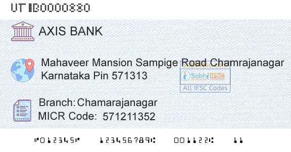 Axis Bank ChamarajanagarBranch 