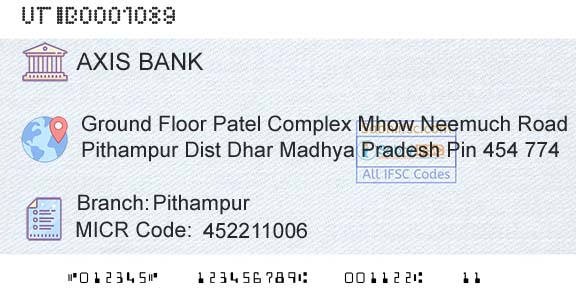 Axis Bank PithampurBranch 