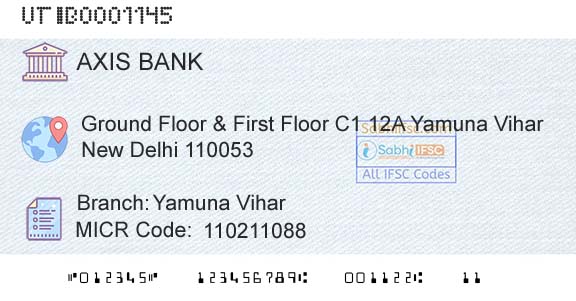 Axis Bank Yamuna ViharBranch 