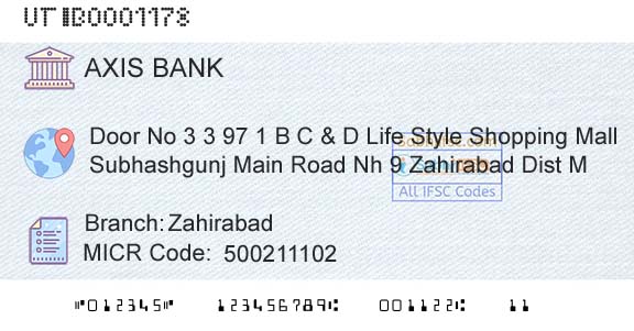Axis Bank ZahirabadBranch 