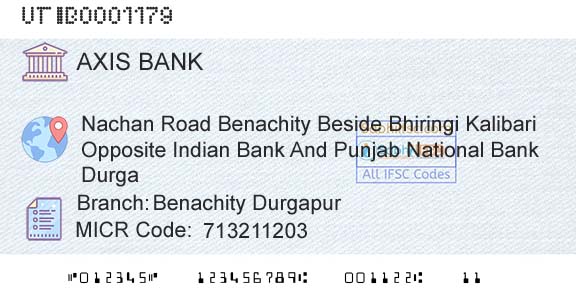 Axis Bank Benachity DurgapurBranch 