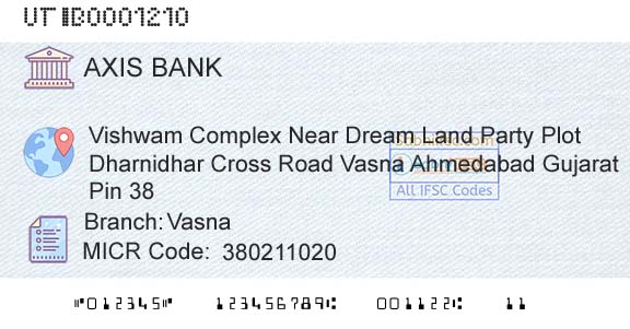 Axis Bank VasnaBranch 