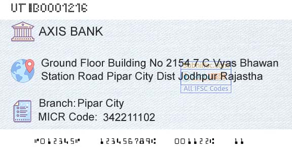 Axis Bank Pipar CityBranch 