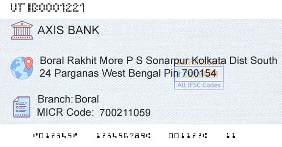 Axis Bank BoralBranch 