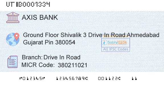 Axis Bank Drive In RoadBranch 