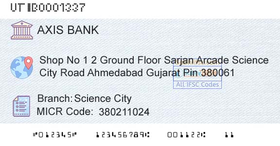 Axis Bank Science CityBranch 