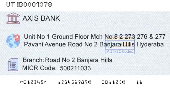 Axis Bank Road No 2 Banjara HillsBranch 