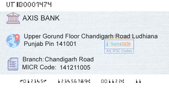 Axis Bank Chandigarh RoadBranch 