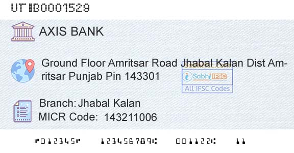 Axis Bank Jhabal KalanBranch 