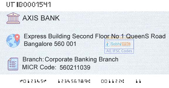 Axis Bank Corporate Banking BranchBranch 