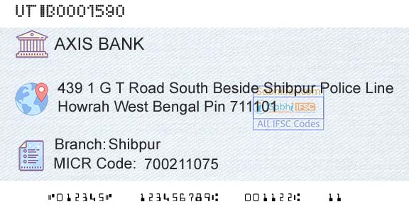 Axis Bank ShibpurBranch 