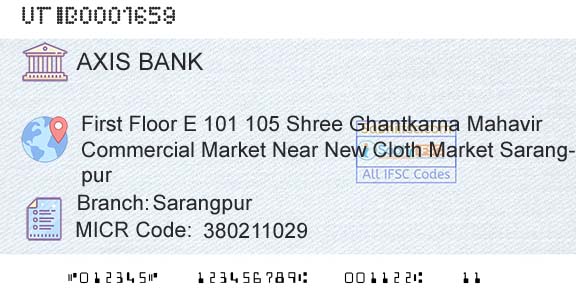 Axis Bank SarangpurBranch 