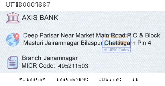Axis Bank JairamnagarBranch 