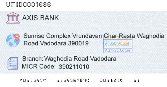 Axis Bank Waghodia Road VadodaraBranch 