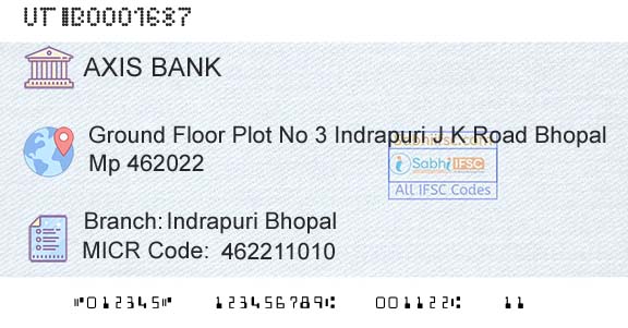 Axis Bank Indrapuri BhopalBranch 