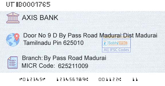 Axis Bank By Pass Road MaduraiBranch 