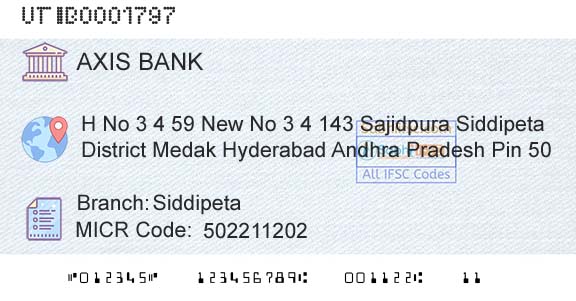 Axis Bank SiddipetaBranch 