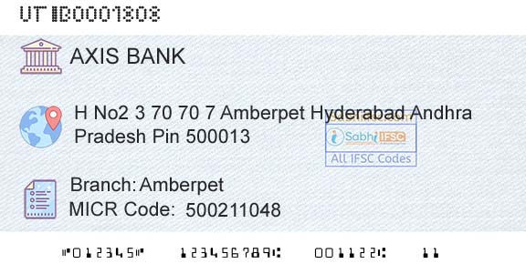 Axis Bank AmberpetBranch 