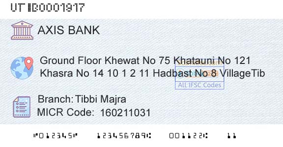 Axis Bank Tibbi MajraBranch 