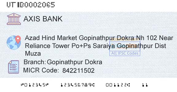 Axis Bank Gopinathpur DokraBranch 