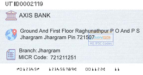 Axis Bank JhargramBranch 