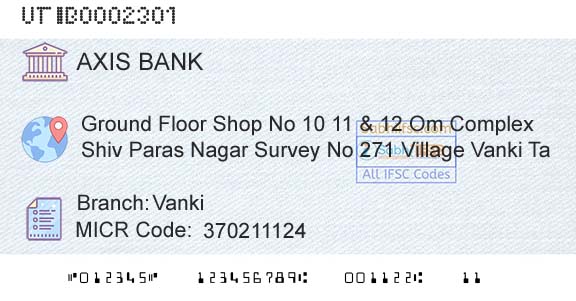 Axis Bank VankiBranch 