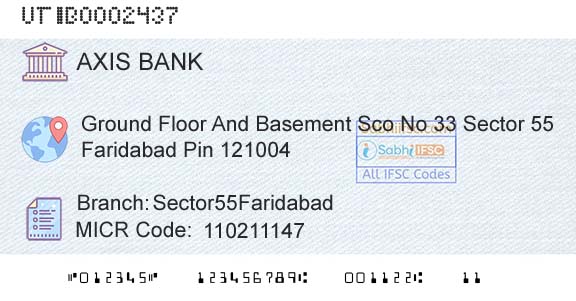 Axis Bank Sector55faridabadBranch 