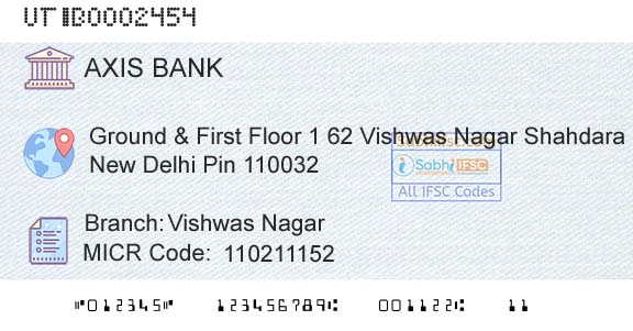 Axis Bank Vishwas NagarBranch 