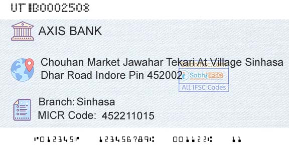 Axis Bank SinhasaBranch 