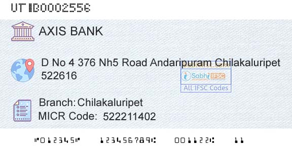 Axis Bank ChilakaluripetBranch 