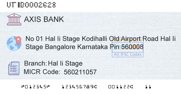 Axis Bank Hal Ii StageBranch 