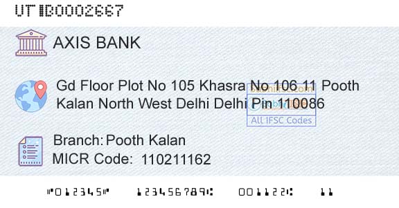 Axis Bank Pooth KalanBranch 