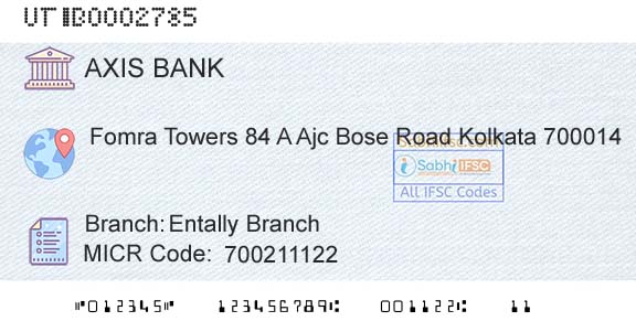 Axis Bank Entally BranchBranch 
