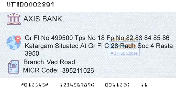 Axis Bank Ved RoadBranch 