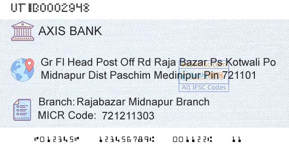 Axis Bank Rajabazar Midnapur BranchBranch 