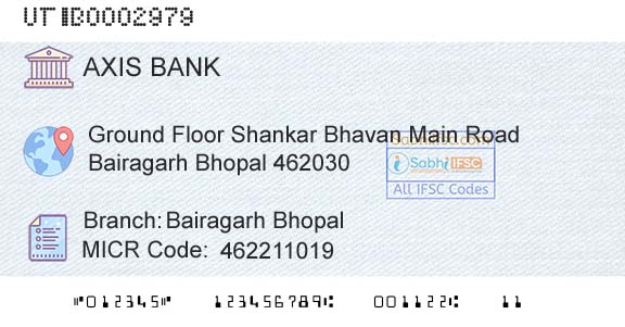 Axis Bank Bairagarh BhopalBranch 