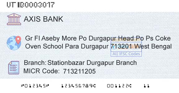 Axis Bank Stationbazar Durgapur BranchBranch 