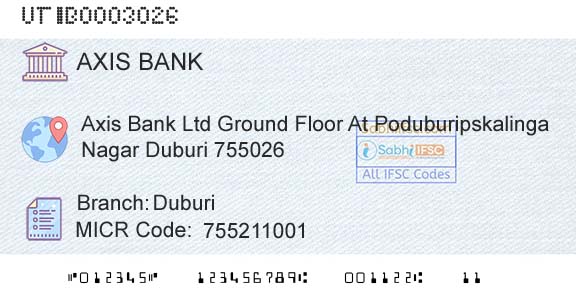 Axis Bank DuburiBranch 