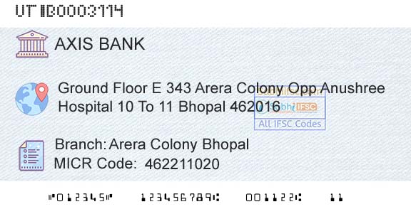 Axis Bank Arera Colony BhopalBranch 