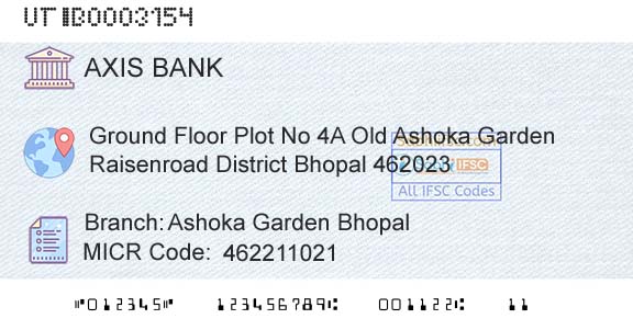 Axis Bank Ashoka Garden BhopalBranch 