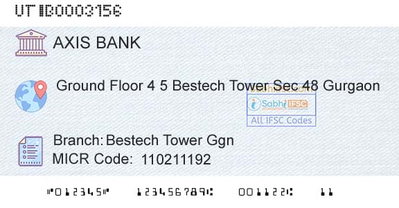 Axis Bank Bestech Tower GgnBranch 
