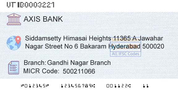 Axis Bank Gandhi Nagar BranchBranch 
