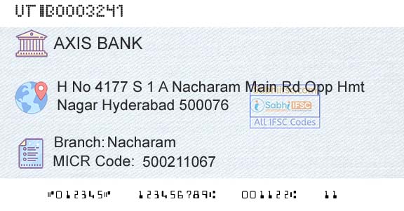 Axis Bank NacharamBranch 