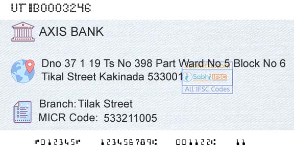 Axis Bank Tilak StreetBranch 