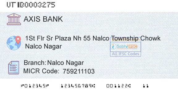 Axis Bank Nalco NagarBranch 
