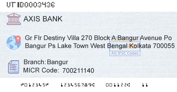 Axis Bank BangurBranch 
