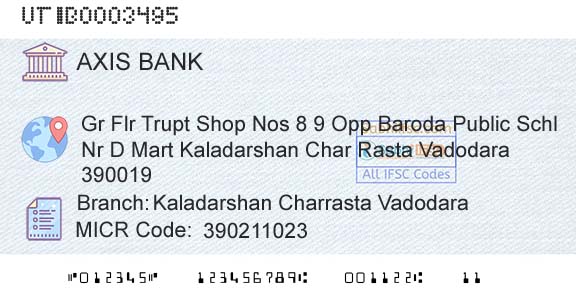 Axis Bank Kaladarshan Charrasta VadodaraBranch 