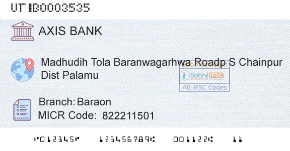 Axis Bank BaraonBranch 
