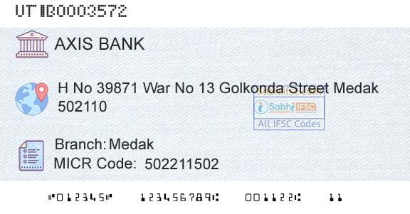 Axis Bank MedakBranch 