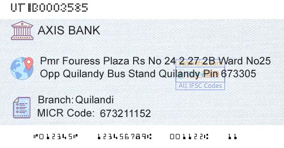 Axis Bank QuilandiBranch 